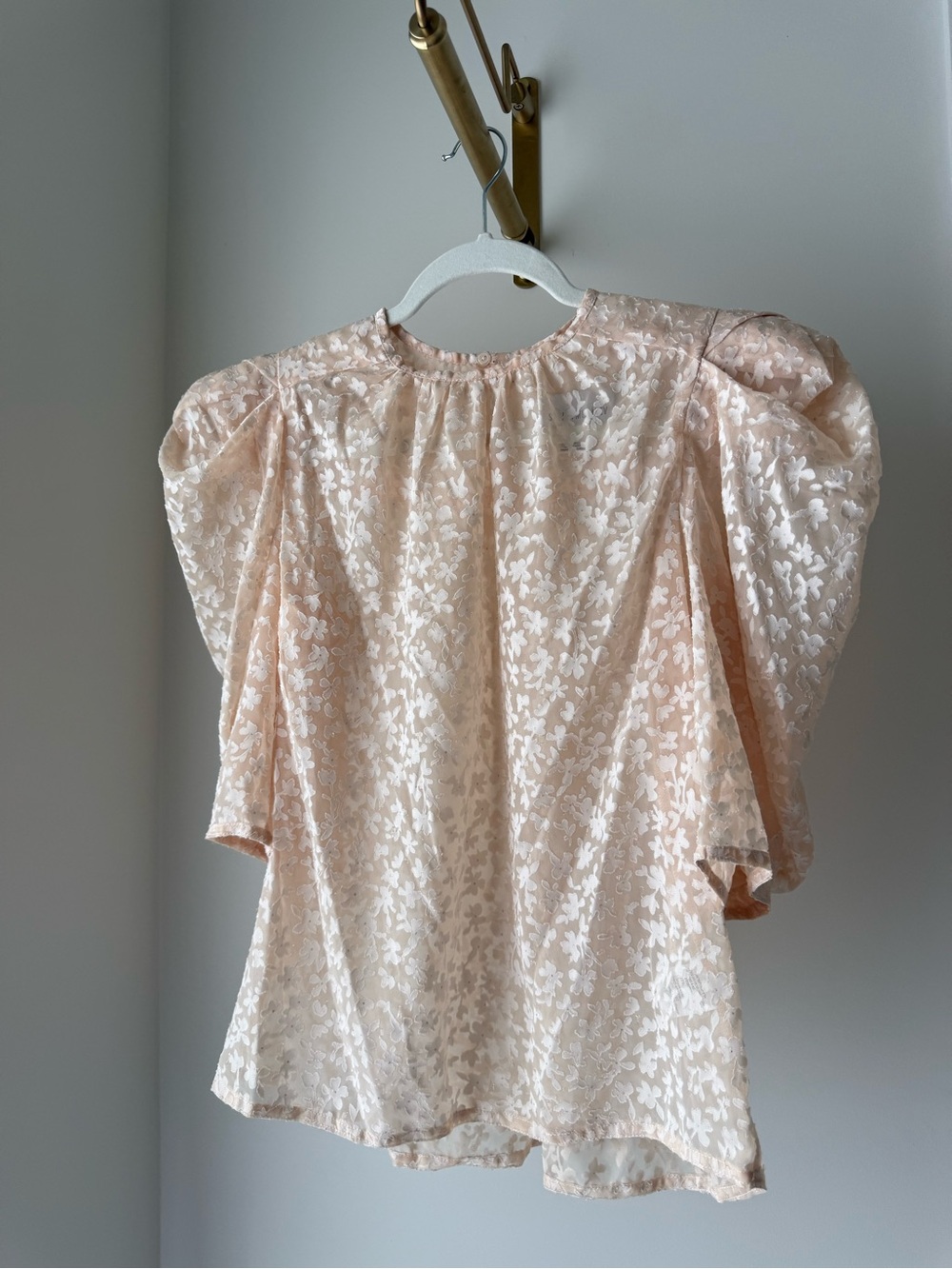 Sabina Musayev Floral Puff-Sleeve Blouse